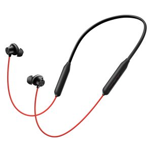 OnePlus Bullets Wireless Z3 in-Ear Neckband with 12.4mm Drivers, 3D Spatial Audio,10 mins Charge for 27 hrs Playback, 4 EQ preset, Dynamic bass Enhancement & BT5.4, Crimson Eclipse