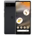 Google Pixel 6a Mobile Phone, 6.14 inch Full HD+ OLED Display, 6 GB RAM, 128 GB Storage, 4410 mAh Battery, Android 12, Charcoal