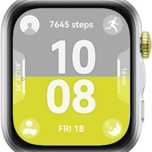 HUAWEI WATCH FIT 5 Smart Watch, 43mm FullView Display, iOS & Android, up to 10 Days Battery Life, Sleep & Health Monitor, Heart Rate Monitor, SpO2, GPS, Silver