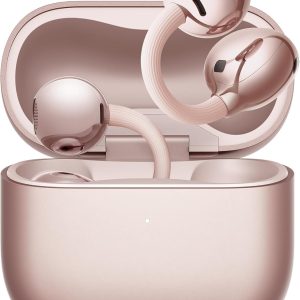 Huawei FreeClip 2, Open-Ear Headphones, Wireless Bluetooth Headphones, Especially Lightweight for All-Day, 38 Hours Battery Life, iOS & Android, IP57, Rose Gold