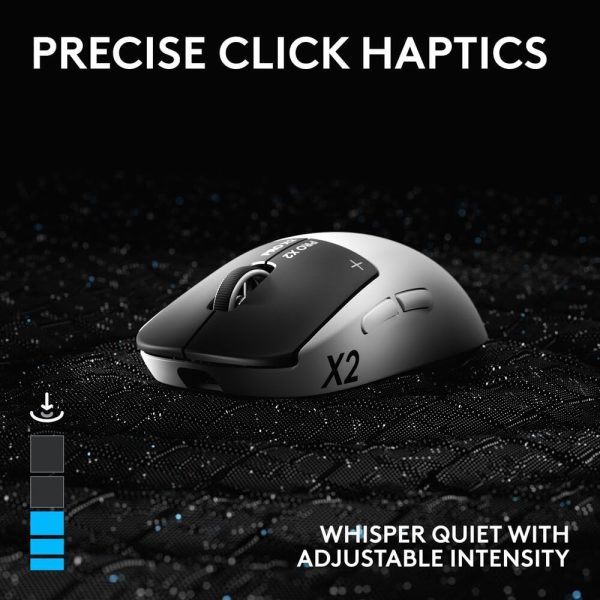 Logitech PRO X2 SUPERSTRIKE Lightspeed Wireless Gaming Mouse, Ultra-Fast Performance, Ultra Lightweight, Customizable Click Haptics, USB-C Charging, for PC/Mac/Laptop, 910-007700 - Image 8