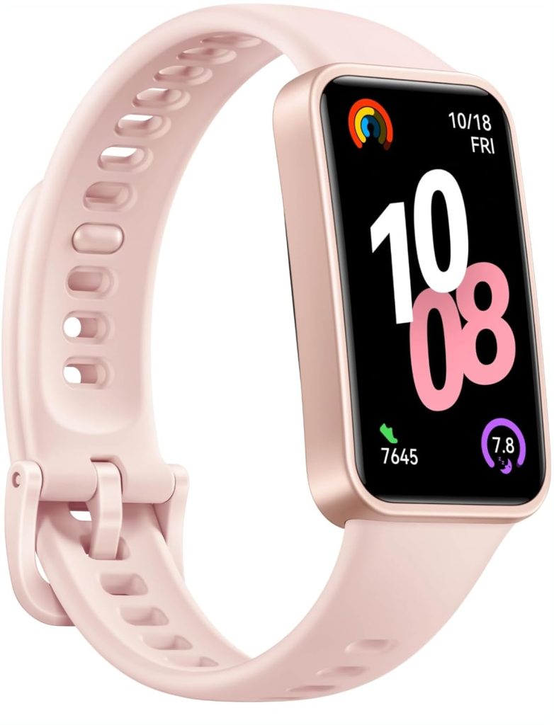 Huawei Band 10, AI Fitness Monitoring, Sleep Analysis, Emotional Wellbeing Assistant, Pink Strap