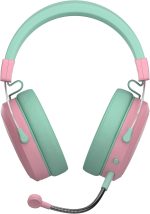 Cooler Master CH351 Wireless Gaming Headphone, Over-Ear Headset – 3D Surround Sound, Lightweight, 2.4GHz | Bluetooth, Built-in Sidetone, 50mm Drivers, Detachable Mic, 30-Hour Battery Life, Macaron, CH-351-MC - Image 2