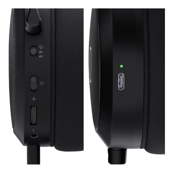 Cooler Master CH351 Wireless Gaming Headphone, Over-Ear Headset – 3D Surround Sound, Lightweight, 2.4GHz | Bluetooth, Built-in Sidetone, 50mm Drivers, Detachable Mic, 30-Hour Battery Life, Black, CH-351 - Image 6