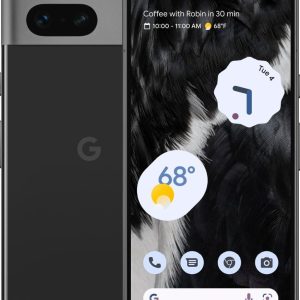Google Pixel 7 5G Mobile Phone, Full HD+ OLED Display, 8GB RAM, 128GB Storage, 4270 mAh Battery, Android 13 OS, Obsidian