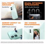 iQOO Z11x 5G Mobile Phone, Powered by OriginOS 6, 8GB RAM, 256 GB Storage, Dimensity 7400-Turbo Processor, 7200 mAh Battery, 4K Video Recording Front & Back, IP68 & IP69+, Prismatic Green - Image 3
