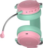 Cooler Master CH351 Wireless Gaming Headphone, Over-Ear Headset – 3D Surround Sound, Lightweight, 2.4GHz | Bluetooth, Built-in Sidetone, 50mm Drivers, Detachable Mic, 30-Hour Battery Life, Macaron, CH-351-MC - Image 4