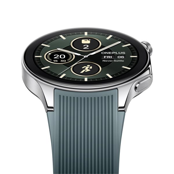 OnePlus Watch 2 with Wear OS 4,Snapdragon W5 Chipset,Upto 100hrs battery life,1.43’’ AMOLED Display, Stainless Steel & Sapphire Crystal build,Dual Frequency GPS, 5 ATM, IP68 & BT Calling, Radiant Steel - Image 5