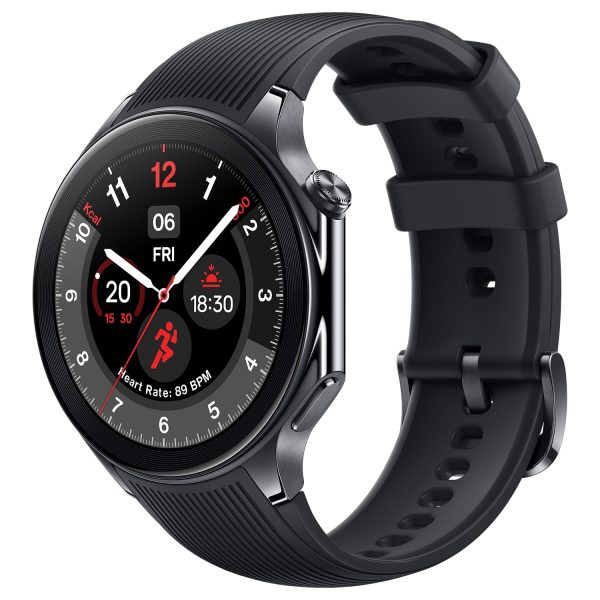 OnePlus Watch 2 with Wear OS 4,Snapdragon W5 Chipset,Upto 100hrs battery life,1.43’’ AMOLED Display, Stainless Steel & Sapphire Crystal build,Dual Frequency GPS, 5 ATM, IP68 & BT Calling, Black Steel - Image 3
