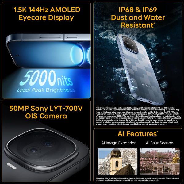iQOO 15R Mobile Phone, Snapdragon® 8 Gen 5 Processor, 8GB RAM, 256GB Storage, 7600mAh Battery, Segment's Most Stable 144FPS Gaming, Triumph Silver - Image 5