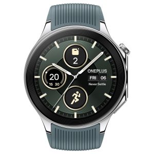 OnePlus Watch 2 with Wear OS 4,Snapdragon W5 Chipset,Upto 100hrs battery life,1.43’’ AMOLED Display, Stainless Steel & Sapphire Crystal build,Dual Frequency GPS, 5 ATM, IP68 & BT Calling, Radiant Steel