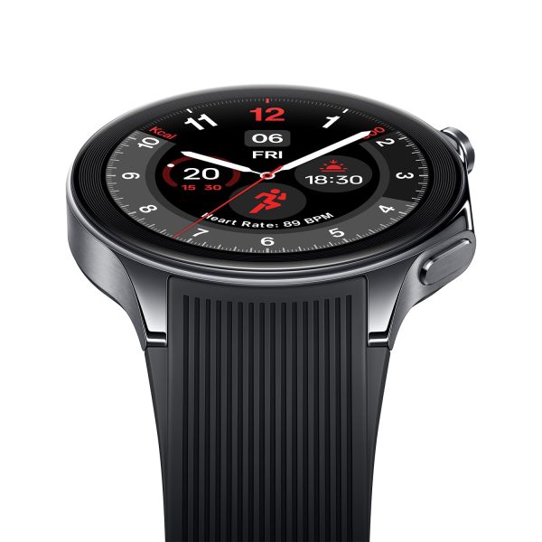 OnePlus Watch 2 with Wear OS 4,Snapdragon W5 Chipset,Upto 100hrs battery life,1.43’’ AMOLED Display, Stainless Steel & Sapphire Crystal build,Dual Frequency GPS, 5 ATM, IP68 & BT Calling, Black Steel - Image 4
