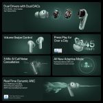 OnePlus Buds 4 TWS Earbuds with Upto 55dB Real-time ANC, Adaptive Mode, Dual Drivers and DACs, 3D Audio, Upto 45hrs Music Playback, Dual-Device connectivity, 47ms Low Latency, Storm Gray - Image 5