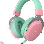 Cooler Master CH351 Wireless Gaming Headphone, Over-Ear Headset – 3D Surround Sound, Lightweight, 2.4GHz | Bluetooth, Built-in Sidetone, 50mm Drivers, Detachable Mic, 30-Hour Battery Life, Macaron, CH-351-MC