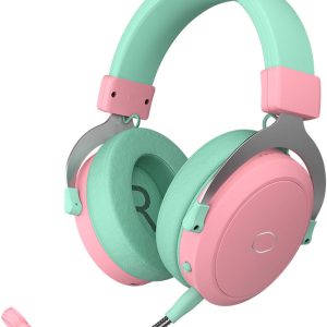 Cooler Master CH351 Wireless Gaming Headphone, Over-Ear Headset – 3D Surround Sound, Lightweight, 2.4GHz | Bluetooth, Built-in Sidetone, 50mm Drivers, Detachable Mic, 30-Hour Battery Life, Macaron, CH-351-MC
