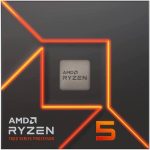 AMD Ryzen™ 5 7600 Desktop Processor, AM5, 6 Cores & 12 Threads, 5.1GHz Boost Clock, AMD Radeon Graphics, Includes Wraith Stealth Cooler, 100-100001015BOX