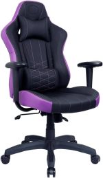 Cooler Master Caliber E1 Ergonomic Chair with Fixed Armrests and Head/Lumbar Support, Black+Purple, CMI-GCE1-PR - Image 3