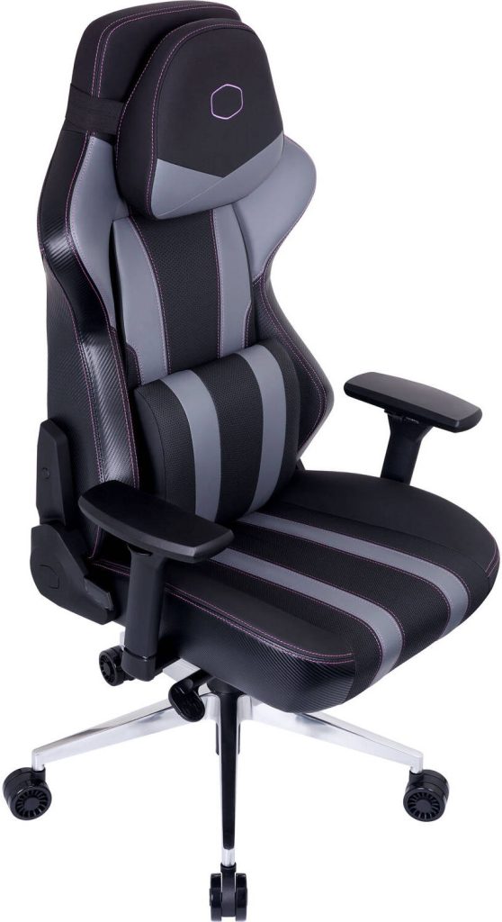 Cooler Master Caliber X2 Ergonomic Gaming Chair, Aluminum Base, 4D Armrests, Larger Backrest, 180° Recline, Black-Grey, CMI-GCX2-GY