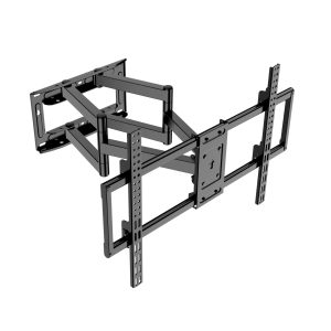 AZTECH Full Motion Heavy-Duty Wall Mount ELITE For 50″ to 120″ Screens, Supports up to 150KG, Silver, AZT-P900E