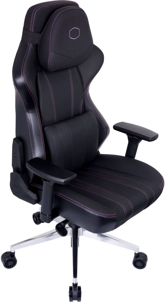 Cooler Master Caliber X2 Ergonomic Gaming Chair, Aluminum Base, 4D Armrests, Larger Backrest, 180° Recline, Black, CMI-GCX2-BK