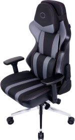 Cooler Master Caliber X2 Ergonomic Gaming Chair, Aluminum Base, 4D Armrests, Larger Backrest, 180° Recline, Black-Grey, CMI-GCX2-GY - Image 3
