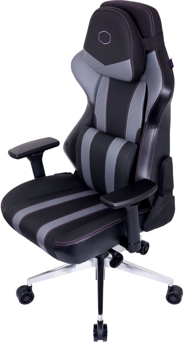 Cooler Master Caliber X2 Ergonomic Gaming Chair, Aluminum Base, 4D Armrests, Larger Backrest, 180° Recline, Black-Grey, CMI-GCX2-GY - Image 3
