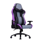 Cooler Master Caliber R3 Gaming Chair, Steel Frame, Wider Seat, 2D Armrests and Full 180° Recline, 150 kg load, Black-Grey-Purple, CMI-GCR3-PR - Image 2