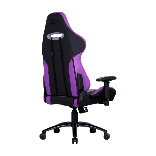 Cooler Master Caliber R3 Gaming Chair, Steel Frame, Wider Seat, 2D Armrests and Full 180° Recline, 150 kg load, Black-Grey-Purple, CMI-GCR3-PR - Image 8