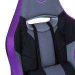 Cooler Master Caliber R3 Gaming Chair, Steel Frame, Wider Seat, 2D Armrests and Full 180° Recline, 150 kg load, Black-Grey-Purple, CMI-GCR3-PR - Image 5