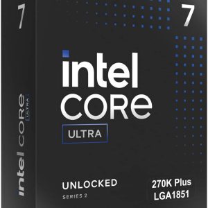 Intel Core Ultra 7 270K Plus LGA 1851 Processor, 24 Cores & 24 Threads, 5.5 GHz Maximum Turbo Boost, 256 GB Max Memory, BOX