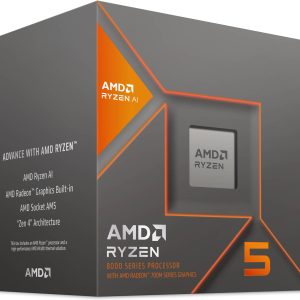 AMD Ryzen 5 8600G AM5 Desktop Processor, 6 Cores & 12 Threads, 5GHz Max Boost Clock, AMD Radeon 760M, 100-100001237BOX