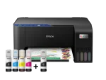 Epson EcoTank Home L3251 Wi‑Fi Ink Tank Printer, 3‑in‑1 Print/Scan/Copy, Ultra‑Low‑Cost Home Printing, Epson Smart Panel, Black, C11CJ67419