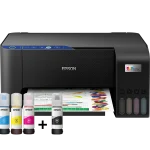Epson EcoTank Home L3251 Wi‑Fi Ink Tank Printer, 3‑in‑1 Print/Scan/Copy, Ultra‑Low‑Cost Home Printing, Epson Smart Panel, Black, C11CJ67419