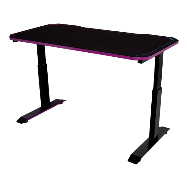 Cooler Master GD120 V1 Gaming Desk, 3 Level Hight Adjustment, 100kg Weight Capacity, Black/Purple, CMI-GD120-PRV1 - Image 8