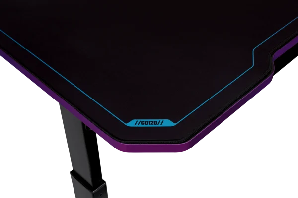 Cooler Master GD120 V1 Gaming Desk, 3 Level Hight Adjustment, 100kg Weight Capacity, Black/Purple, CMI-GD120-PRV1 - Image 11