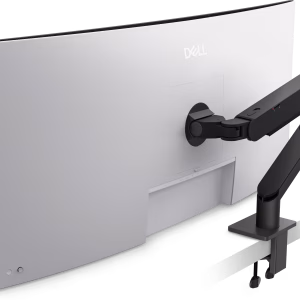Dell Pro Heavy Duty Single Monitor Arm, ±90° pivot, 360° swivel, and tilt adjustment, Supports Upto 20 KGs, Black, HDA26