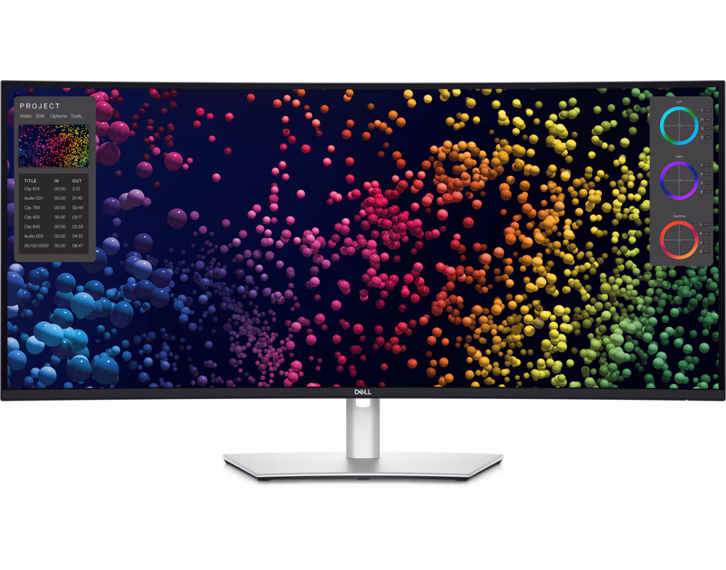 Dell UltraSharp 40" Curved Thunderbolt™ Hub Monitor, WUHD (5120 x 2160)  Resolution, IPS Panel, 120 Hz Refresh Rate, 5ms Response Time, Integrated Speakers, Silver, U4025QW
