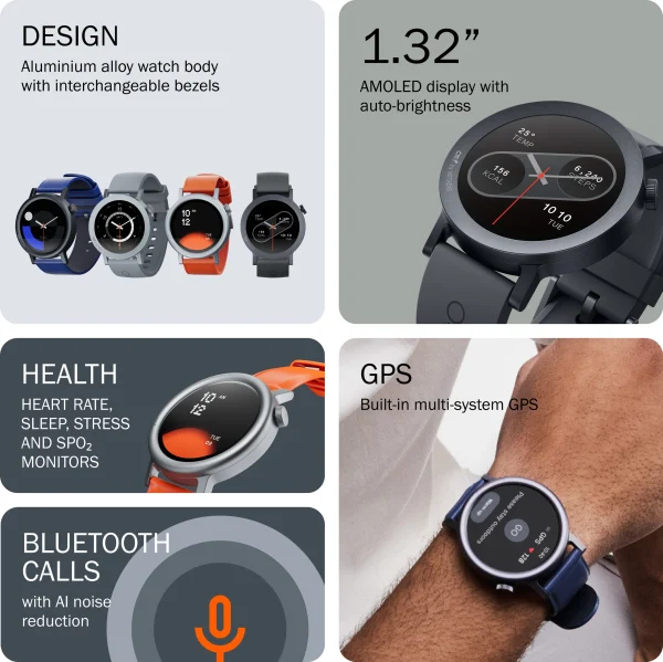 CMF by Nothing Watch Pro 2 Smartwatch, Touch Screen, Display Size - 33.5 mm, Ash Grey Strap - Image 4