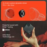 CMF by Nothing Buds 2a, 42 dB ANC, 12.4mm Driver, Dirac-tuned, Ultra Bass Tech, 35.5 hrs Bluetooth Headset, Dark Grey - Image 5