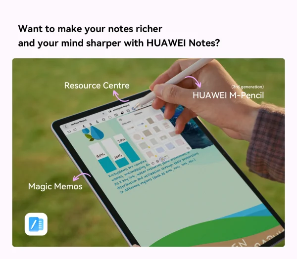 HUAWEI MatePad 11.5" Tablet, 2.2K FullView Display, 6GB+128GB, With Smart Keyboard + M-Pen, 7700 mAh Battery, Camera 13MP, Wifi, Violet - Image 5
