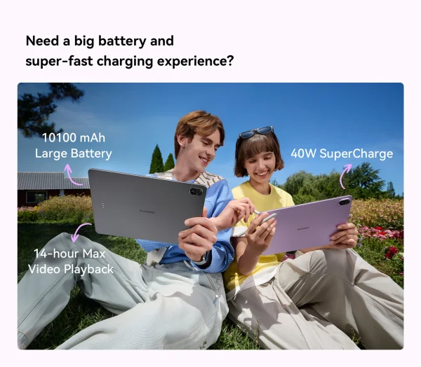 HUAWEI MatePad 11.5" Tablet, 2.2K FullView Display, 6GB+128GB, With Smart Keyboard + M-Pen, 7700 mAh Battery, Camera 13MP, Wifi, Violet - Image 7
